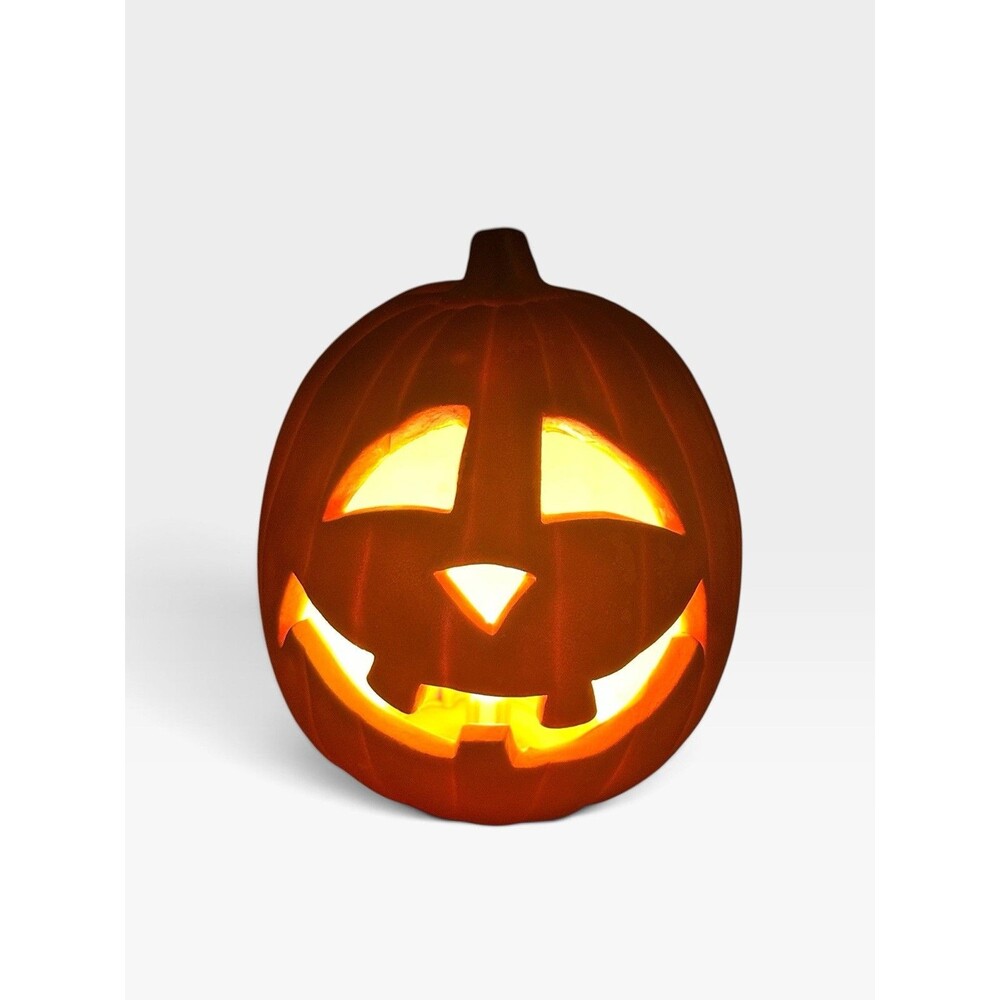 Vtg 2003 Nurise Lighted Halloween Pumpkin Smiling Face Jack O Lantern Blow Mold